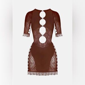 Poster Girl MIRANDA DRESS OLD IN MONEY BROWN Viral Dress